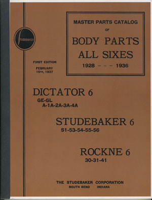 1928-1936 Body Parts Book - 2836manual